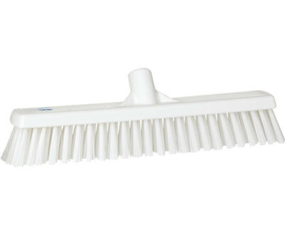 Vikan Hygiene Bezem Combi Zacht/Hard Wit 410mm Vikan Hygiene Bezem Combi Zacht/Hard Wit 410mm