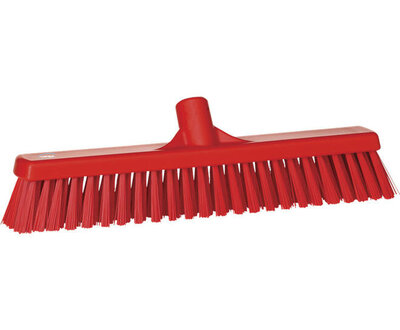 Vikan Hygiene Bezem Combi Zacht/Hard Rood 410mm Vikan Hygiene Bezem Combi Zacht/Hard Rood 410mm