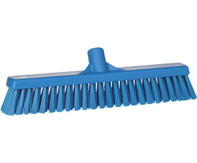 Vikan Hygiene Bezem Combi Zacht/Hard Blauw 410mm Vikan Hygiene Bezem Combi Zacht/Hard Blauw 410mm