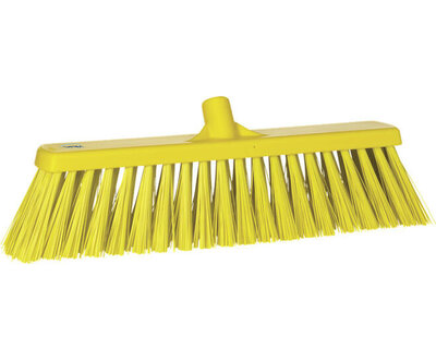 Vikan Zeer Harde Brede Bezem Geel 530mm Vikan Zeer Harde Brede Bezem Geel 530mm