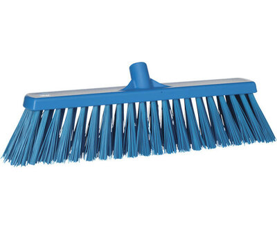 Vikan Zeer Harde Brede Bezem Blauw 530mm Vikan Zeer Harde Brede Bezem Blauw 530mm