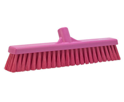 Vikan Hygiëne Bezem Zacht  Roze 410mm Vikan Hygiëne Bezem Zacht  Roze 410mm