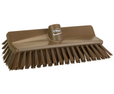 Vikan Hygiëne Hoekschrobber Medium Bruin 265mm Vikan Hygiëne Hoekschrobber Medium Bruin 265mm