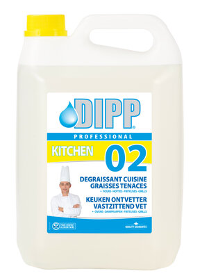 DIPP N° 02 - 5L SPRAY Keuken Ontvetter Vastzittend Vet DIPP N° 02 - 5L SPRAY Keuken Ontvetter Vastzittend Vet