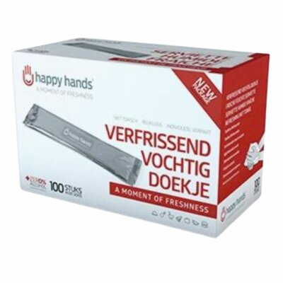 Happy Hands Vochtige Doekjes Dispenserdoos (100 st.)