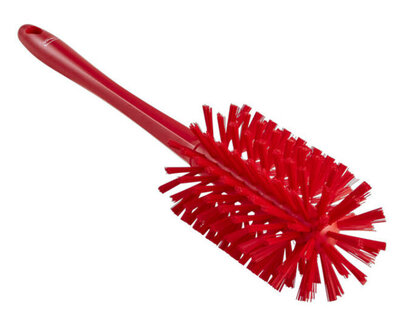 Vikan Pijpborstel Met Handvat (uit een stuk), Ø90, 460mm Rood Vikan Pijpborstel Met Handvat (uit een stuk), Ø90, 460mm Rood