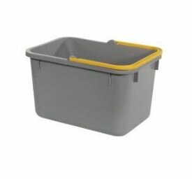 Numatic Grijze emmer 17 liter met gele hendel t.b.v. EM3 & EM5 Numatic Grijze emmer 17 liter met gele hendel t.b.v. EM3 & EM5