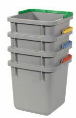 Numatic Grijze emmer 6 liter met gele hendel t.b.v. MM, SM & EM Numatic Grijze emmer 6 liter met gele hendel t.b.v. MM, SM & EM