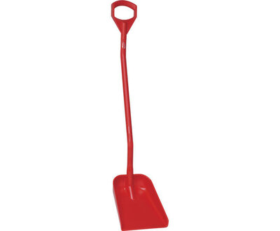 Vikan Ergonomische Schop Lange Steel 1280mm Rood Vikan Ergonomische Schop Lange Steel 1280mm Rood