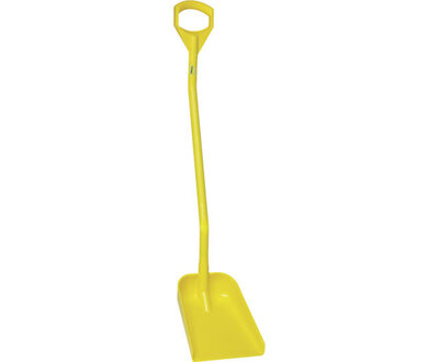 Vikan Ergonomische Schop Lange Steel 1280mm Geel Vikan Ergonomische Schop Lange Steel 1280mm Geel