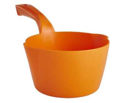 Vikan Hygiëne Schepbak Rond Met Schenktuit 1L Oranje Vikan Hygiëne Schepbak Rond Met Schenktuit 1L Oranje