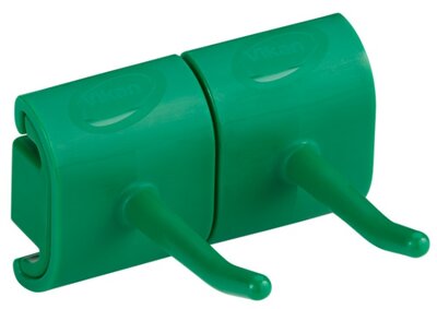 Vikan Hygiëne Dubbel Haak Voor Hi-Flex Wandhouder 82mm Groen Vikan Hygiëne Dubbel Haak Voor Hi-Flex Wandhouder 82mm Groen