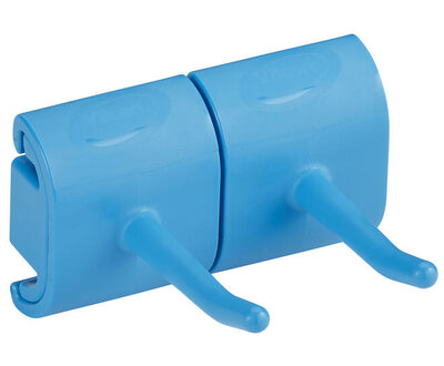 Vikan Hygiëne Dubbel Haak Voor Hi-Flex Wandhouder 82mm Blauw Vikan Hygiëne Dubbel Haak Voor Hi-Flex Wandhouder 82mm Blauw