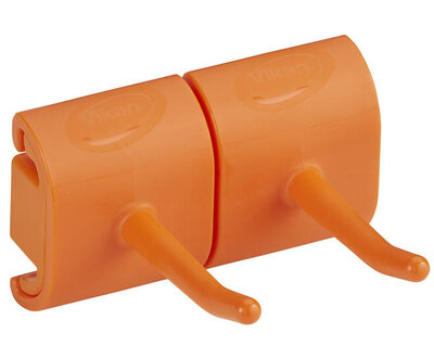 Vikan Hygiëne Dubbel Haak Voor Hi-Flex Wandhouder 82mm Oranje Vikan Hygiëne Dubbel Haak Voor Hi-Flex Wandhouder 82mm Oranje
