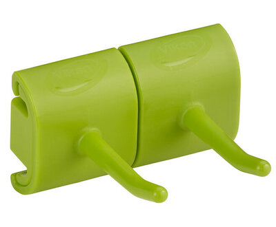 Vikan Hygiëne Dubbel Haak Voor Hi-Flex Wandhouder 82mm Limoen Vikan Hygiëne Dubbel Haak Voor Hi-Flex Wandhouder 82mm Limoen