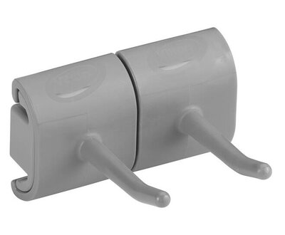 Vikan Hygiëne Dubbel Haak Voor Hi-Flex Wandhouder 82mm Grijs Vikan Hygiëne Dubbel Haak Voor Hi-Flex Wandhouder 82mm Grijs