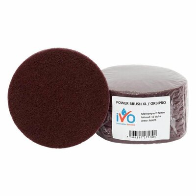 iVo Toppad Power Brush XL/OrbiPro Maroon Bruin 170mm iVo Toppad Power Brush XL/OrbiPro Maroon Bruin 170mm