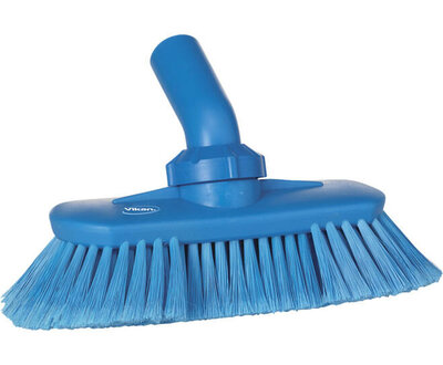 Vikan Hoekverstelbare Zachte Borstel Met Watertoevoer Blauw Vikan Hoekverstelbare Zachte Borstel Met Watertoevoer Blauw