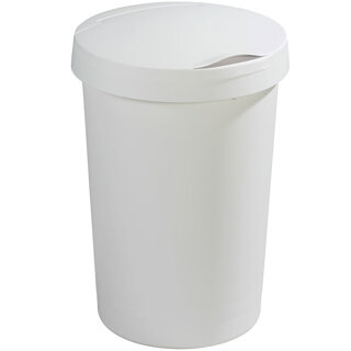 Sunware Twinga prullenbak met klepdeksel 10L wit  Sunware Twinga prullenbak met klepdeksel 10L wit