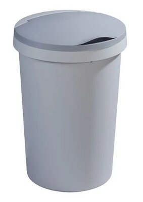 Sunware Twinga prullenbak met klepdeksel 10L grijs Sunware Twinga prullenbak met klepdeksel 10L grijs