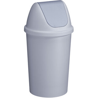 Sunware Twinga prullenbak met swingdeksel 45L grijs Sunware Twinga prullenbak met swingdeksel 45L grijs