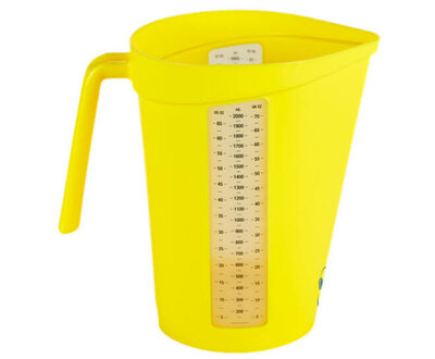 Vikan Hygiëne  Maatbeker 2 Liter Geel Vikan Hygiëne  Maatbeker 2 Liter Geel