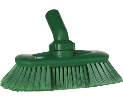 Vikan Hoekverstelbare Zachte  Borstel Met Watertoevoer Groen Vikan Hoekverstelbare Zachte  Borstel Met Watertoevoer Groen